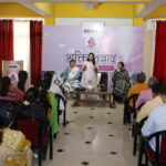 लखनऊ भक्ति संवाद कार्यक्रम में धर्म और आध्यात्म पर मार्गदर्शन देते अतिथि