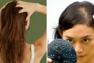 लंबे और घने बालों के लिए घर पर बनाया गया नारियल तेल आधारित प्राकृतिक हेयर ऑयल।