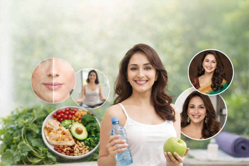 30 की उम्र के बाद आत्मविश्वासी महिला, जो स्वस्थ जीवनशैली, संतुलित स्किन केयर और मानसिक शांति के साथ खुद को स्वीकार करती हुई दिखाई दे रही है।