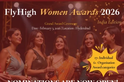 फ्लाईहाई वीमेन अवॉर्ड्स इंडिया एडिशन में विभिन्न क्षेत्रों में उत्कृष्ट योगदान देने वाली महिलाओं को मंच पर सम्मानित किया जाता हुआ दृश्य।