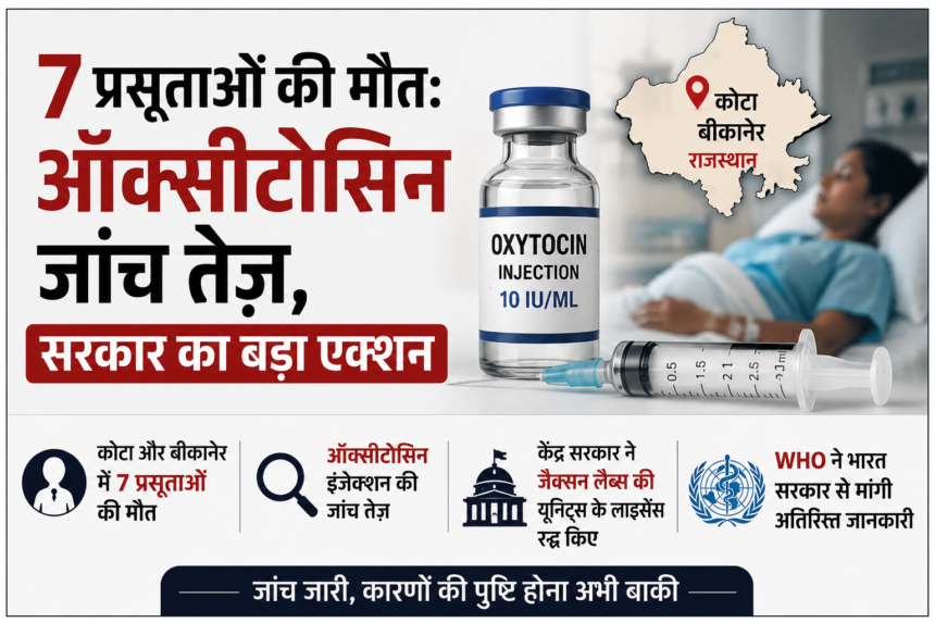 Oxytocin Injection investigation after 7 maternal deaths in Rajasthan