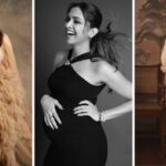 Bollywood celebrities showcasing stylish maternity fashion in elegant pregnancy photoshoots