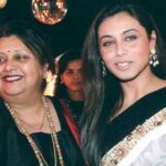 Rani Mukerji with her mother Krishna Mukerji at an event