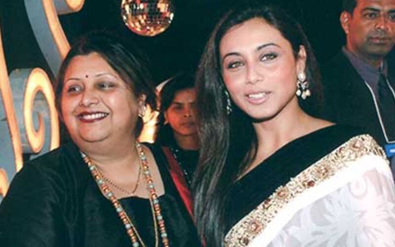 Rani Mukerji with her mother Krishna Mukerji at an event